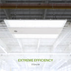 ASD LED Linear High Bay Light Fixture, Commercial Shop Lighting | 3CCT, Dimmable, Power Adjustable, DLC Premium, UL Listed | 220W 34000LM 3500-5000K 200-480V | Warehouse, Garage, Workshop Lamp | White