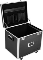 Rolling File Box Document Box with Lock Wheels Multi-Layer Water-Resistant Large Portable Home Filing Cabinet for Hanging Folders 19.2 x 15 x 16inch