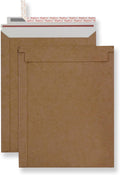 Rigid Mailers 30 Pack 6.25 x 8.25 inches Brown Self Seal Stay Flat Bulk Cardboard Kraft No Bend Mailers Peel and Seal for Document Photos Pictures Papers Files CD