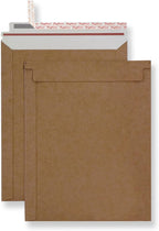Rigid Mailers 30 Pack 6.25 x 8.25 inches Brown Self Seal Stay Flat Bulk Cardboard Kraft No Bend Mailers Peel and Seal for Document Photos Pictures Papers Files CD