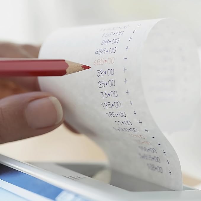 2 1/4"x50' Thermal Paper, FungLam Receipt Paper, POS Cash Register Papers, 2 1/4"x50' Thermal Paper for POS Cash Receipt Printers for Credit Card Terminal, Clover/Square/Verifone Printers, 50 Rolls.