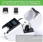 Replace for Brother (2.4 in x 1.1 in) DK-1209 White Label for Small Address/Barcode Labels, Roll of 800 Stickers use with QL-800 Printer, 29 x 62mm (5 Rolls+ 1 Reusable Cartridges)