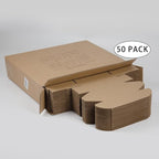 50 Pack 6.5x3.2x2.2 Inches Small Shipping Boxes, Brown Corrugated Cardboard Boxes, Moving Mailing Packing Box