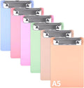 6 PCS MiNi Clipboard，Pretty Cute Small Clipboards 4×6 Inch A6 for Classrooms, Offices, Restaurants, Doctor Offices - (Set of 6 Macaron Colors)