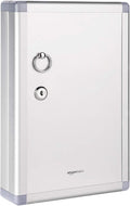 Amazon Basics 24-Key Position Cabinet Key lock Box, Silver, 12.5"D x 8.5"W x 2.45"H