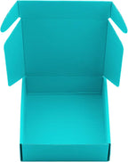 15 Pcs Teal Cardboard Boxes Shipping Boxes, Recyclable Colored Corrugated Cardboard Box Small Mailing Storage Gift Boxes for Shipping, Mailing, Gifts Packaging, 6x6x2" (Teal)