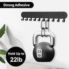 2 Pack Key Holder for Wall,Key Hooks with 10 Hooks,Key Holder Wall Mount Self Adhesive, Key Rack for Wall No Drill for Living Room, Kitchen, Bathroom, Garage (White)