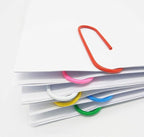 Vinaco Paper Clips Colorful, 400PCS Medium and Jumbo（1.3 inch & 2 inch） Paper Clips, Durable and Rustproof, Coated Large Paperclips Great for Office School Document Organizing (Multicolored)