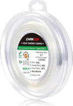 Chanzon 2:1 Ratio 1/24" (1mm) Heat Shrink Tubing 8Ft Roll (2.5M Total Length) Clear/Transparent Polyolefin Sleeving Wrap Shrinking 2 to 1 1pcs