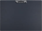 Acocony 11x17 Clipboard Landscape Extra Large Clipboard Low Profile Clip 11 x 17 Clipping Board PP Plastic Black Pack of 1