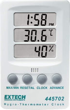 Extech 445702 Indicator Relative Humidity/Temperature with Clock