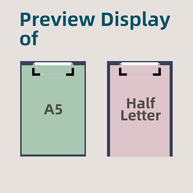 Small Clipboards 6" X 9" Mini Clipboards 4-Pack Half Letter Memo Size Clipboard Menu Pads Receipt Clips for School Office Restaurant Cafe Hotel (Black Clip)