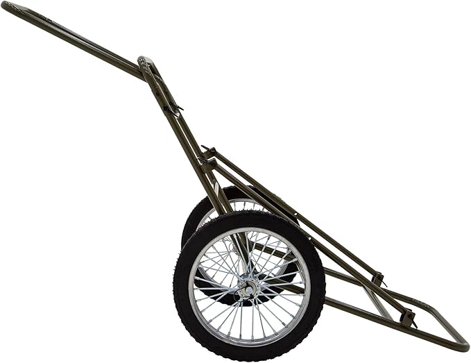 Kill Shot Deer Hunting Folding Game Cart 500 lb Capacity with 16" Rubber Wheels for Hauling Deer, Game, and Hunting Gear