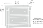 Sauder Palladia File Cabinet with 2 Drawers, Safety Mechanism, Lateral File Cabinet - Select Cherry Finish