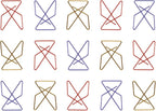 JAM PAPER Colorful Butterfly Clips - Assorted Paper Clamps - 15/Pack