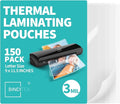 Binditek 150 Pack 3 Mil Thermal Laminating Pouches, 9x11.5 Inches Laminating Sheets, for Letter Size, Ultra Clear, Glossy, Hold 8.5x11 Inches, Heat Seal, Office School Supplies