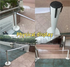 VIP Crowd Control Retractable Belt Stanchion Queue Safe Barrier, 35in Crowd Control Stanchions with 16.4ft Retractable Belts