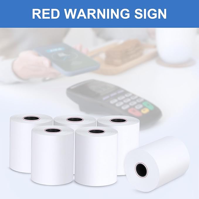 (50 Rolls) 2 1/4 X 85 Thermal Receipt Paper Rolls- Fits All Pos Cash Registers, For Clover POS Cash Register Printers-Premium Quality German Paper