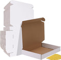 HORLIMER 13x10x2 Shipping Boxes Set of 30, White Corrugated Cardboard Mailer Box for Packing Small Business