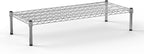 18''W x 42''L x 8''H Chrome Plated Wire Dunnage Rack | Off The Floor Storage