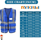 A-SAFETY High Visibility Reflective Safety Vest Customize Logo (XS-8XL)