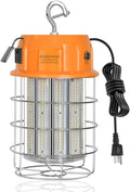 400W LED Temporary Work Light with ON/Off Switch & Hook, 56,000LM 5000K Daylight, Portable Hanging Construction Site Light for Jobsite, Warehouse, Workshop, Outdoor Projects
