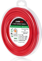 Chanzon 3:1 Ratio 1/8" (3.2mm) Heat Shrink Tubing - Marine Grade Waterproof Adhesive Lined - 8Ft Roll (2.5M Total Length) Red Polyolefin Sleeving Wrap Shrinking 3 to 1 Ratio 1pcs