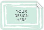 100 Custom Vinyl Stickers - Upload Your own Image, Text, Design, Logo - Personalized Logo Labels for Handmade, Packaging, Bottle, Jars, Candle, Brand Stickers (Mint, 5x3)