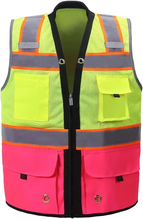 Shine Bright Safety Vest - High Visibility with Reflective Straps and Pockets – Premium, Soft, Durable, and Breathable
