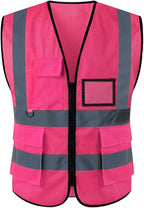 Tydon Guardian Reflective Safety Vest for Women Men High Visibility Security With Pocket Zipper Front Meet ANSI/ISEA Standard
