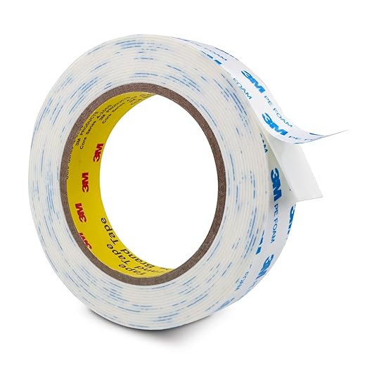 3M Double Sided Tape 1"×16.5Ft, No Damage Double Sided Wall Tape, Heavy Duty PE Foam Mounting Tape Removable Waterproof for Home Office Decor Crafts Arts DIY Paint Picture Poster