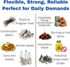 55 Gallons Black Trash Bags for Home, Kitchen and Retail - 1 Pallet of 80 Cases, 8000 Bags Total - Coreless, 38"x58", 1.3 mil thick