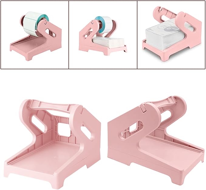 Thermal Label Holder for Roll and Fan-fold Labels Shipping Labels Holder Business Supplies for Desktop Label Printers Computer and Office Printers Consumables