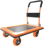 Platform Truck Heavy Duty Cart,1100Lbs Hand Truck Push Cart Dolly with 5'' 360 Degree Swivel Wheels for Loading and Storage 36x24Inch