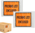 Packing List Enclosed Shipping Envelope 5.5"x10" Full Face Pouches Adhesive Bags Case of 1000