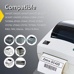 BETCKEY - 4" x 2.5" Shipping & Multipurpose Labels Compatible with Zebra & Rollo Label Printer,Premium Adhesive & Perforated[Light Blue, 6 Rolls, 3720 Labels]