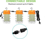 400W LED Temporary Work Light,Portable Hanging Construction Work Light,5000K 56000LM,with ON/Off Button & Hook Jobsite Lighting