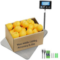 Shipping Scale, 440 LB Heavy Duty Postal Scale for Packages, Large Mailing Scale for Postage, Industrial, Small Business, Laundry, Warehouse, Stainless Steel Over Load Protection & Dual Powe