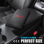 Leather Car Registration and Insurance Cards Holder Compatible with Chevy Camaro SS, Vehicle Glove Box Car Organizer with Magnetic Shut, Documents License for Camaro SS Owners