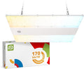ASD LED Linear High Bay Light Fixture, Commercial Shop Lighting | 3CCT, Dimmable, Power Adjustable, DLC Premium, UL Listed | 320W 51000LM 3500-5000K 200-480V | Warehouse, Garage, Workshop Lamp | White