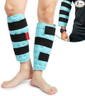 Comfytemp Calf Shin Splint Ice Packs for Injury Reusable, FSA Eligible HSA, Elbow Gel Pad Wrap, Hot Cold Compress Freeze Sleeve for Swelling, Varicose Veins, Tendonitis, Knee, Leg, Surgery Gift, 2 Pcs