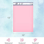 UCGOU Poly Mailers 10x13 Inch Light Pink 100 Pack Shipping Bags #4 Strong Mailing Envelopes Boutique Packaging Postal Self Seal Adhesive Waterproof and Tear Proof Small Business for Clothes Books