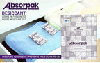 CILICAnt Absorpak Desiccant Pouches - 200 pcs Pack, Moisture Absorbers for Shoes, Jewelry, Clothes or Electronics, Ideal for Households, Food Pantries, Dried Food, Pet food, for Moisture, Medium