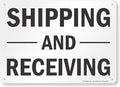 SmartSign "Shipping And Receiving" Sign | 10" x 14" Plastic