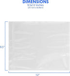 2000 Count 9.5" x 12" Shipping Label Envelopes, Clear Packing List Pouches with Self-Adhesive Back, Top Loading for Shipping Labels Sleeves, for Packing Slips, Labels Invoices & Paperwork. GPI