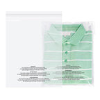 iMailer - 100 Count - 9" x 12" Clear Plastic Poly Bags with Suffocation Warning Self Seal for A4, Documents, Clothing, Shipping, Packaging - Resealable Adhesive, Not Strong