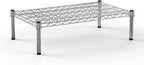 18''W x 30''L x 8''H Chrome Plated Wire Dunnage Rack | Off The Floor Storage
