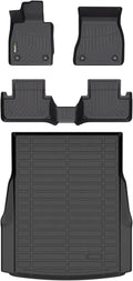 Floor Mats & Cargo Liner Custom for BMW i5 2024-2025 2026 All Weather Protection TPE Heavy Duty Non-Slip Automotive Floor Liners Fits Full Set Accessories, Black