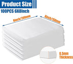 100 Pack Foam Pouches, Cushion Foam Pouch for Moving and Storing, 6"x 8" Foam Wrap Pouches Protect Fragile Items, Protect mug, Glasses, China, and Dishes, Packing supplies