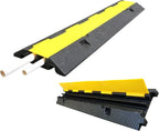 Hose Protector – Rubber Traffic Cord Ramp, Weather-Resistant Heavy-Duty Cable Hider, Multifunctional Road and Warehouse Safety Device, Outdoor Indoor Gravel Protection, Industrial Equipment Accessory